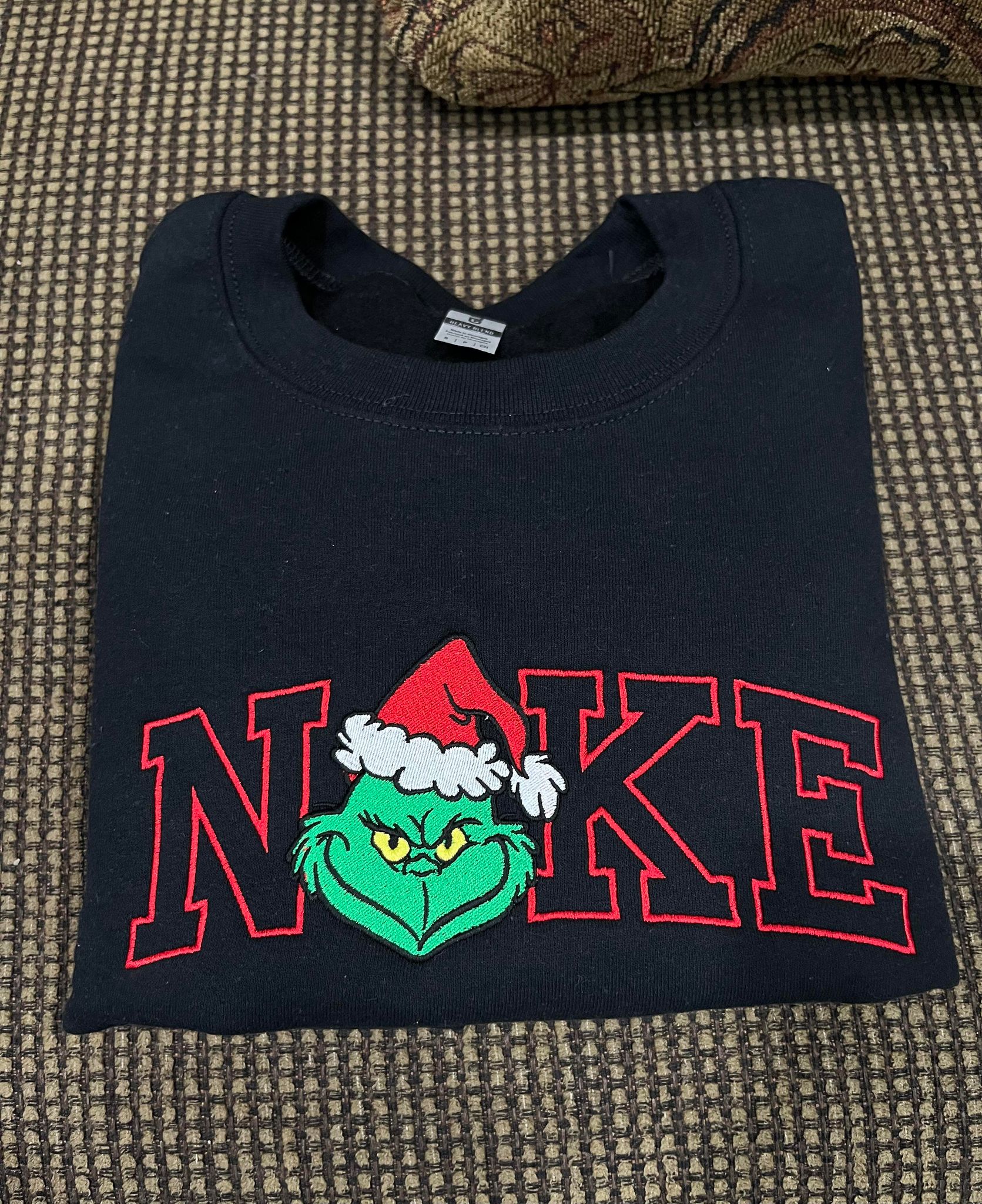 NK GRINCH - BLACK CREWNECK SWEATSHIRT